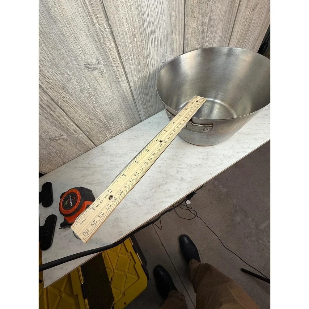 Vintage Vollrath Aluminum Tapered Saucepan Pot 7335-1 NSF Commercial Kitchen